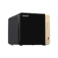 SMB QNAPTS-464-8G NAS 4 HDD trays,  4-core Intel Celeron N5105 / N5095 2.0-2.9 GHz,  8 GB RAM  (1 x 8 GB) up to 16 GB  (2 x 8GB),  2x2.5 Gigabit Ethernet ,  2xUSB 3.2 Gen 2  (10Gbps),  2xUSB 2.0 port,  1xHDMI,  2xM.2 PCIe Gen 3 x1 slots