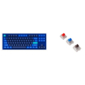 Клавиатура проводная,  Q3-O2, RGB подсветка, синий свитч, 87 кнопок,  цвет синий