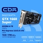 Видеокарта CBR GTX1660 Super 6Gb GDDR6,  192bit,  1530-1785Mhz,  1*DP + 1*HDMI + 1*DVI,  125W,  Ret [VGA-STX1660S-6G-RTL]