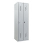 Практик LS 21-60 Шкаф для одежды 1860x600x500мм 2секц. металл серый / серый