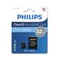 Флеш карта microSD 32GB PHILIPS microSDHC Class 10  (SD адаптер)