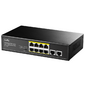 Коммутатор /  8 RJ-45 10 / 100 / 1000M PSE ports +2 RJ45 10 / 100 / 1000  Uplink Port Unmanaged PoE+ Switch 120W,  CCTV / VLAN mode support,  long distance:250M at CCTV mode.  802.3af / at standard,   Aternative 1 / 2 (+), 3 / 6 (-),  Rack-mountable Steel Case,  Watchdog,  120W internal