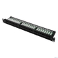 Патч-панель 19" NEOMAX [NM-PP-1U48P-UC5E-D-105-BK] 1U,  48 портов,  кат.5E,  UTP,  Dual IDC,  цвет черный