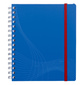Блокнот Avery Zweckform NOTIZIO 7033 A5 пластик 90стр. клетка фиксирующая резинка спираль двойная синий