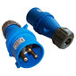 Вилка Lanmaster LAN-IEC-309-32A1P / M IEC 309 32A 250V blue