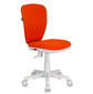 Кресло детское Бюрократ KD-W10 / 26-29-1 оранжевый 26-29-1  (пластик белый)