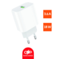Сетевое З / У GoPower GPQC07 1USB 18W QC3.0 белый