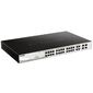 D-Link DGS-1210-28MP / FL1A,  L2 Managed Switch with 24 10 / 100 / 1000Base-T ports and 4 100 / 1000Base-T / SFP combo-ports  (24 PoE ports 802.3af / 802.3at  (30 W),  PoE Budget 370 W).8K Mac address,  802.3x Flow C