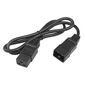 Hyperline PWC-IEC19-IEC20-1.0-BK Кабель питания IEC 320 C19 - IEC 320 C20  (3x1.5),  16A,  прямая вилка,  1м,  цвет черный