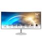 Монитор MSI PRO MP341CQ 34" Black  (VA,  3440x1440,  HDMI+HDMI+DP,  1 ms,  178° / 178°,  300 cd / m,  3000:1  (100M:1),  100Hz,  MM,  Curved)