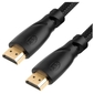 Greenconnect GCR-HM310-0.3m Кабель 0.3m v1.4 HDMI M / M черный,  OD7.3mm,  30 / 30 AWG,  позолоченные контакты,  Ethernet 10.2 Гбит / с,  3D,  4K,  экран