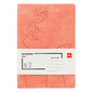 Блокнот Deli EN126LPINK A5 210х143мм искусст. кожа 96л линейка мягкая обложка розовый