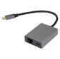 Адаптер TypeC--->RJ45+PD 100Вт,  Allum Shell,  VCOM <CU4591>