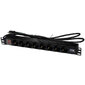 ITK PH12-8D1-P PDU 8 розеток DIN49440  (нем. cтанд.) с LED выключателем,  1U,  шнур 2м вилка DIN49441  (нем. станд.),  профиль из ПВХ,  черный