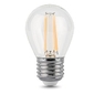GAUSS 105802209 Светодиодная лампа LED Filament Шар E27 9W 710lm 4100K 1 / 10 / 50