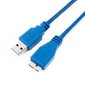 Gembird / Cablexpert CCP-mUSB3-AMBM-1 Кабель USB 3.0 Pro ,  AM / microBM 9P,  30см,  экран,  синий,  пакет