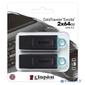 Флэш USB Kingston 64GB USB3.2 Gen 1 DataTraveler Exodia  (Black + Teal 2 шт /  Kingston 64GB USB3.2 Gen 1 DataTraveler Exodia  (Black + Teal 2 pcs