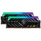 Модуль памяти ADATA   32GB  (2x16GB) DDR4 UDIMM,  XPG SPECTRIX D41,  3200MHz CL16-20-20,  1.35V,  RGB,  Серый Радиатор