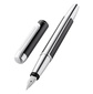 Ручка перьевая Pelikan Elegance Pura P40  (PL817127) антрацитовый / серебристый F перо сталь нержавеющая подар.кор.