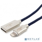 Cablexpert Кабель для Apple CC-P-APUSB02Bl-1.8M MFI,  AM / Lightning,  серия Platinum,  длина 1.8м,  синий,  блистер