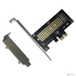 ORIENT C302E,  Переходник PCI-Ex1->M.2 M-key NVMe SSD,  тип 2230 / 2242 / 2260 / 2280,  2 планки крепления в комплекте  (31152)