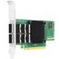 Сетевой адаптер PCle x16 Dual-Port Fiber 200G QSFP56 Ethernet  (Mellanox) LR-LINK