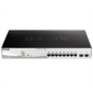 D-Link PROJ Smart  L2 Switch 8х1000Base-T PoE,  2х1000Base-X SFP,  PoE Budget 130W,  Compact CLI