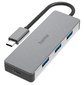 Разветвитель USB-C Hama H-200105 4порт. серый  (00200105)