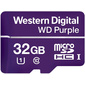 Флеш-накопитель WD Карта памяти WD Purple SC QD101 Ultra Endurance MicroSDHC WDD032G1P0C 32ГБ Class 10 UHS 1  (U1) для видеонаблюдения