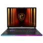 Ноутбук MSI Raider 16 HX AI A2XWHG-814XRU Core Ultra 7 255HX 32Gb SSD1Tb NVIDIA GeForce RTX5070Ti 12Gb 16" IPS QHD+  (2560x1600) FreeDOS black WiFi BT Cam  (9S7-15M361-814)