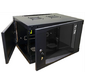 Шкаф настенный Lanmaster Next TWT-CBWNG-6U-6X4-BK 6U 550x450мм пер.дв.стекл съемные бок.пан. 60кг черный