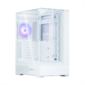 ZALMAN P40 Prism,  ATX,  WHITE,  WINDOW,  2x3.5",  3x2.5",  1xUSB TYPE-C,  2xUSB3.0,  REAR 1x120mm ARGB