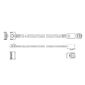 Кабель JPC P7321GB01000-9 Cable MCIO x8 74P  (STRAIGHT TYPE)  -TO-  MCIO x8 74P  (STRAIGHT TYPE) ,  85 Ohm,  L:100cm