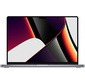 Ноутбук Apple MacBook Pro A2485 M1 Pro 10 core 32Gb SSD512Gb / 16 core GPU 16.2"  (3456x2234) Mac OS grey space WiFi BT Cam  (Z14V001F0)