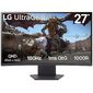 LCD LG 27" 27GS60QC-B {VA curved 2560x1440 180Hz 1ms 178 / 178 300cd 3000:1 2xHDMI2.0 DisplayPort1.4}