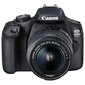 Canon EOS 2000D KIT Зеркальный фотоаппарат,  24Mpix,  с объективом 18-55mm f / 3.5-5.6 III,  1080p,  Full HD,  3",  SDXC,  Li-ion,  черный