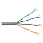 Rexant  (01-0041-R) Кабель витая пара U / UTP,  CAT 5e,  PVC нг (А)-LS,  4х2х0, 52мм,  4PR,  24AWG,  INDOOR,  SOLID,  серый,  305м,  РФ