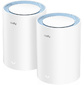 Бесшовный Mesh роутер Cudy M1200  (M1200 2-PACK) AC1200 Wi-Fi белый  (упак.:2шт)