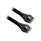 Кабель Amphenol RSL74-7650 Slimline SASx8  (SFF8654)  -to- Slimline SASx8  (SFF8654) ,  67CM  (C5454)