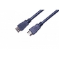 Wize CP-HM-HM-3M Кабель HDMI,  3 м,  v.2.0,  K-Lock,  soft cable,  19M / 19M,  позол.разъемы,  экран,  темно-серый,  пакет