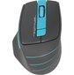 Мышь A4 FStyler FG30 серый / синий оптическая  (2000dpi) беспроводная USB