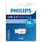 Флеш накопитель 16GB PHILIPS WEE 2.0 16GB,  USB 2.0