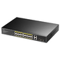 Коммутатор /  16-10 / 100 / 1000 BASE-T Gigabit ports,  2-Port 10 / 100 / 1000 BASE-T Gigabit Uplink ports,  2-1000 BASE-X SFP Slot,  16-port IEEE 802.3at PoE+ Injector,  200 watts total Power budget,  Supports PoE power up to 30W for each PoE port,  Extend Mode  (Transmit distance up to 250m at 10 Mbps ),  Port Lightning Protection: Common  Mode 4KV,  ESD 8KV,  Watchdog,  200W Internal