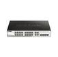 Коммутатор D-Link  <DGS-1210-20> управляемый 16x10 / 100 / 1000Mbps+4xSFP,  19''