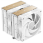 Кулер для процессора DEEPCOOL AK620 G2 WH LGA1851 / 1700 / 1200 / 115X / AM5 / AM4  (8шт / кор,  TDP 260W,  PWM,  DUAL Fan 120mm,  6 тепл. трубок,  Copper Base,  Wood-grain top cover,  белый) RET  (R-AK620G2-WHNNMN-GJD)