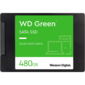 WD SSD Green,  480GB,  2.5" 7mm,  SATA3,  3D TLC,  R / W 545 / н.д.,  IOPs н.д. / н.д.,  TBW н.д.,  DWPD н.д.  (12 мес.)