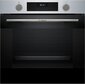 Serie 4,  духовой шкаф электрический,  60 см,  76 л, нержавеющая сталь,  Auto Pilot 10,  3D Hotair, класс энергоэффективности А,  7 режимов,  LCD-дисплей,  галогенное освещение,  самоочистка EcoClean, проволочные направляющие