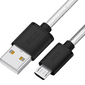 GCR Кабель 0.5m MicroUSB,  прозрачный,  черные коннекторы,  быстрая зарядка,  28 / 24 AWG,  GCR-54475