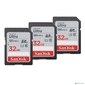 SanDisk Ultra Flash SDHC memory card 32GB 3pcs / pack - Black