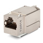 Hyperline KJNE-8P8C-C5e-90-SH-F-WH Вставка Keystone Jack RJ-45 (8P8C),  категория 5e,  экранированная,  110 IDC,  заделка с помощью NE-TOOL,  белая